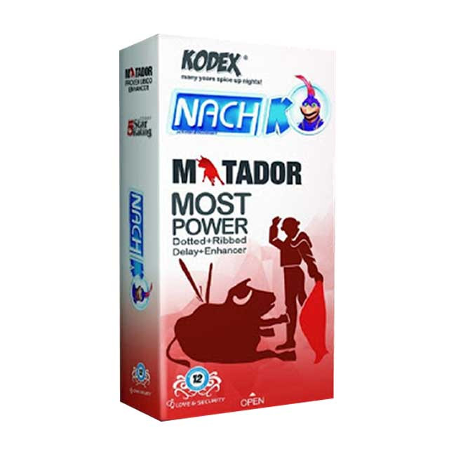 کاندوم خاردار و حلقوی کدکس مدل Matador بسته 12 عددی